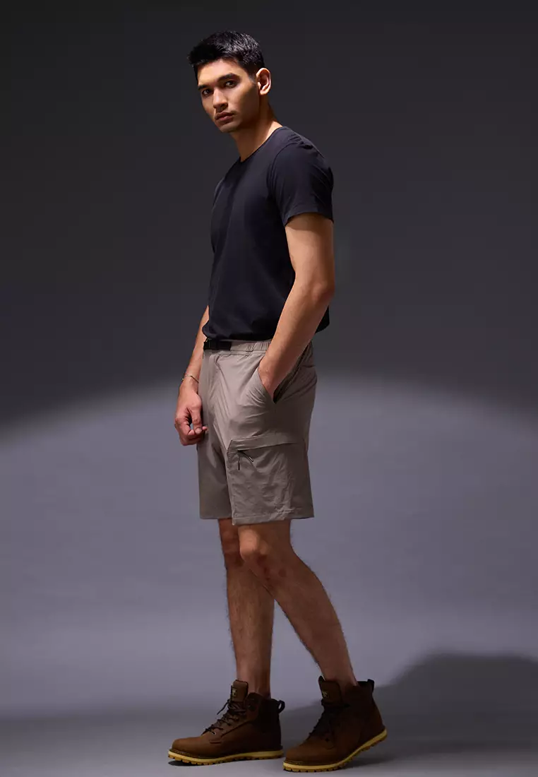 OxconShort Pants Cargo 4 WayStretch Nylon Cotton Smoke Grey