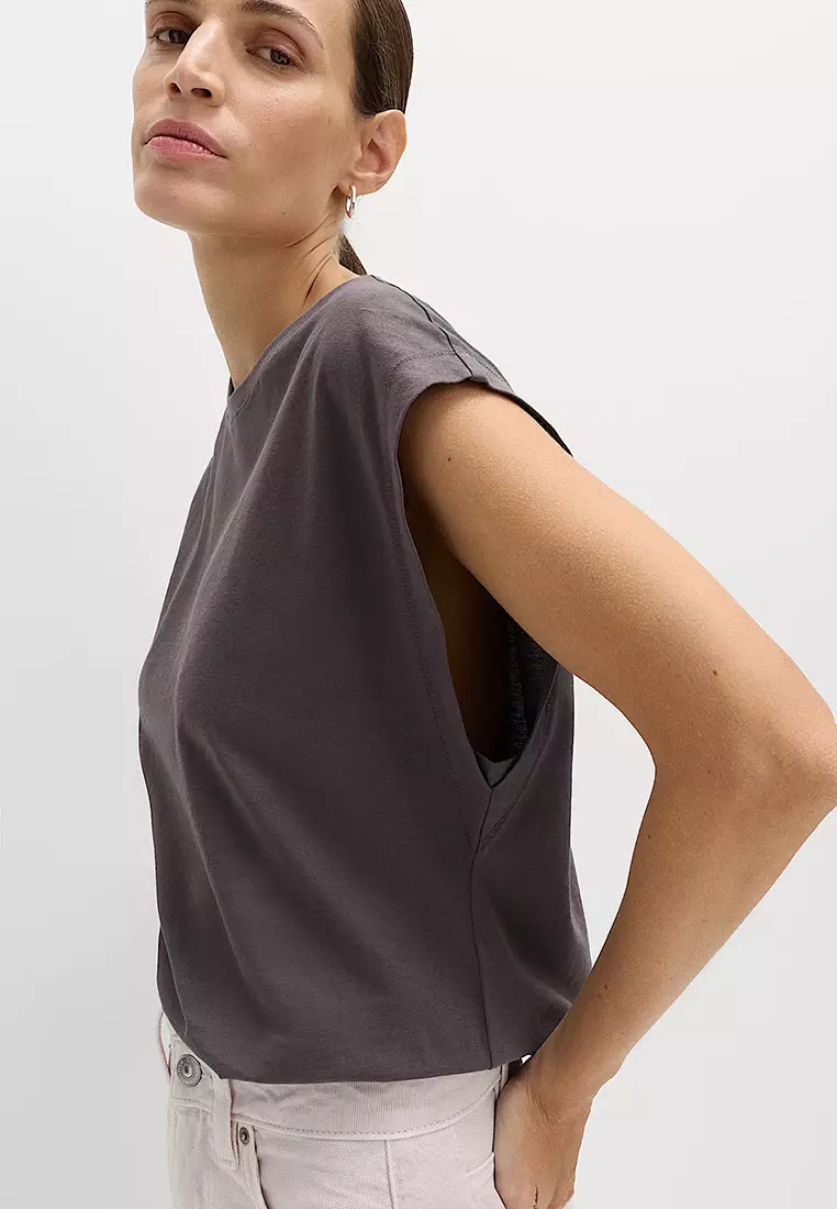 Pure Cotton Cap Sleeve T-Shirt