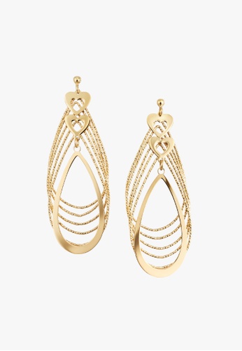 Forever K gold FOREVER K- Multiple-heart earrings (Gold) D0014AC56BB9FDGS_1