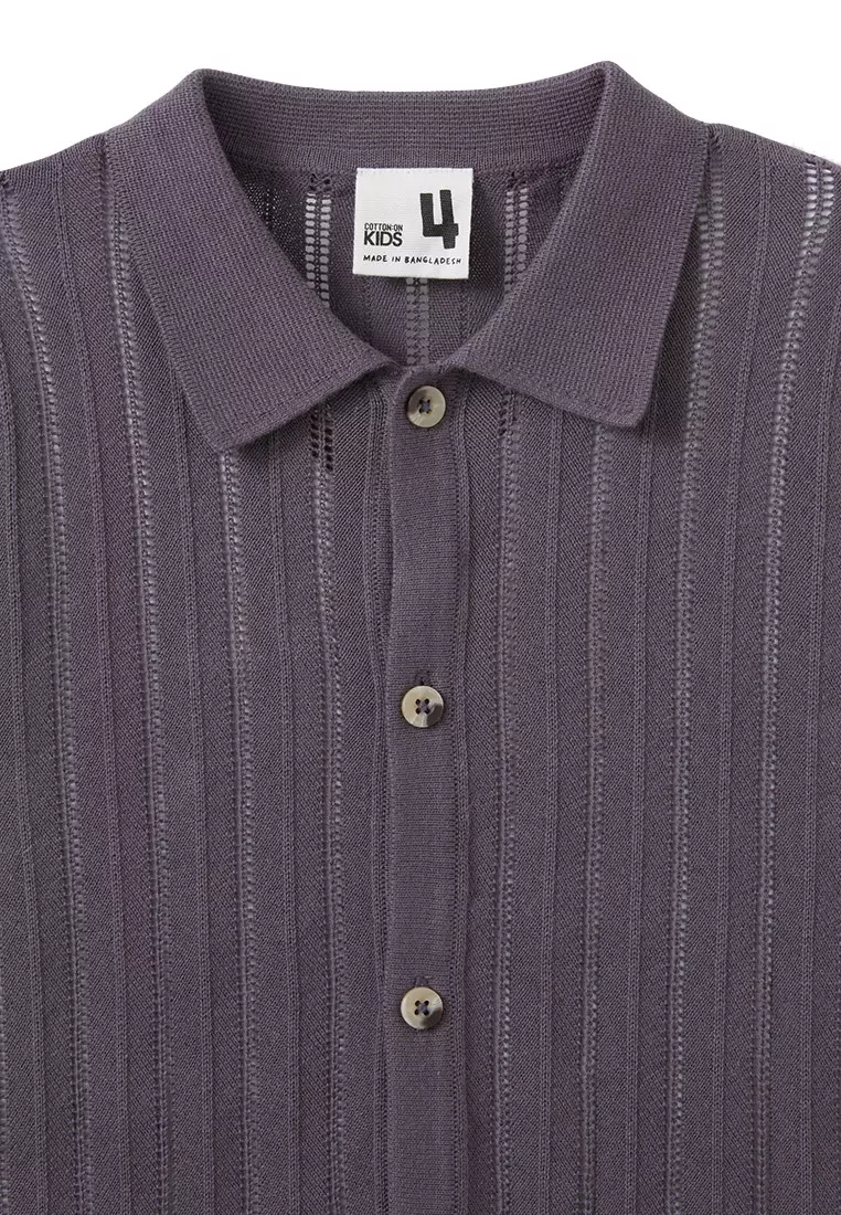 Knitted Short Sleeve Shirt