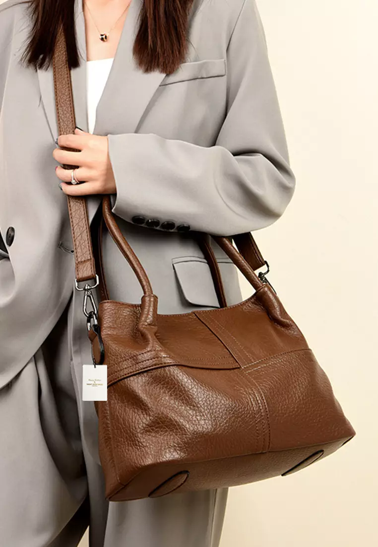 Large Capacity Faux Leather Three Way Handbag JW HD-3916