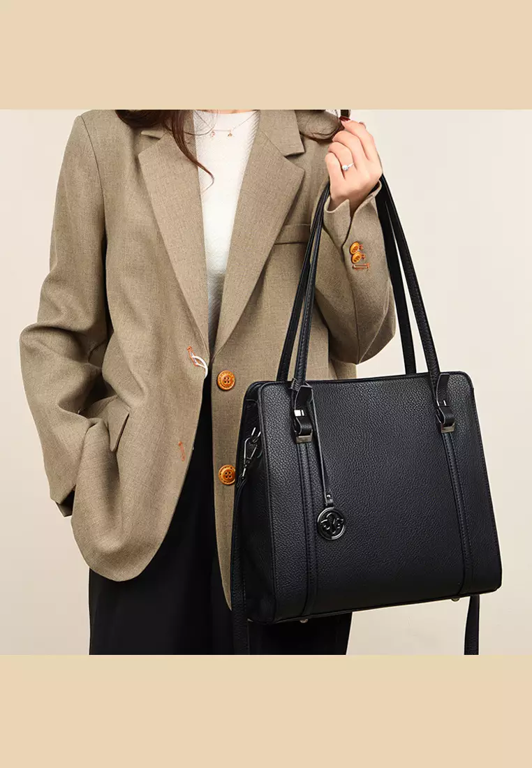 Fashionable Faux Leather Three Way Handbag JW HD-6256