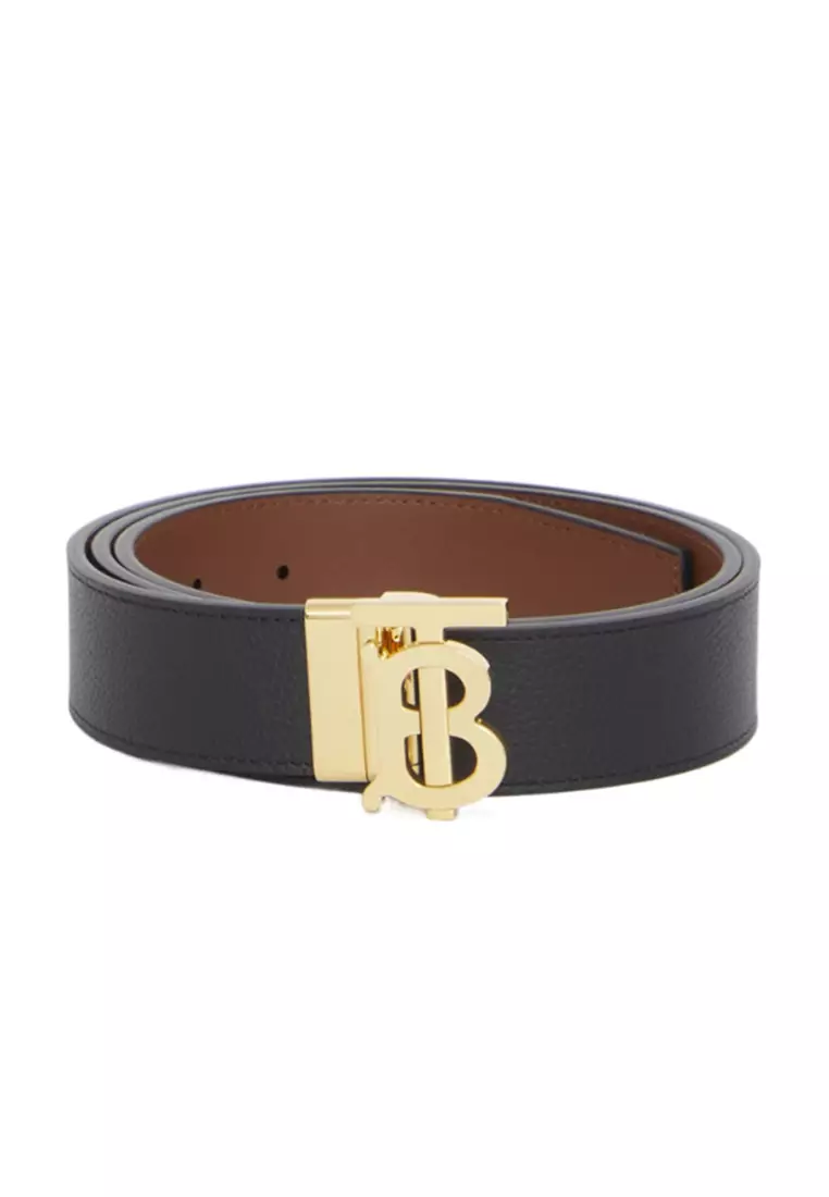 Men's Burberry Reversible Belt + Double Buckle Belt Set