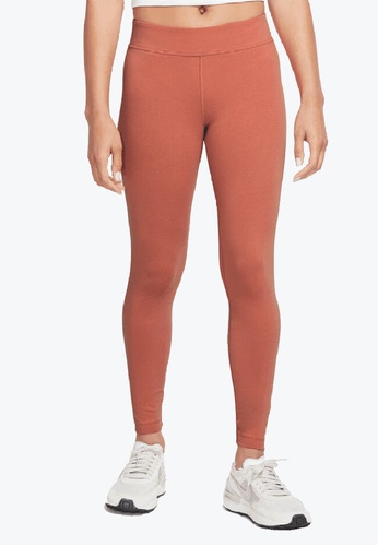 Nike orange Sportswear Essential 7/8 Mid-Rise Leggings 80404AA4B94B9AGS_1