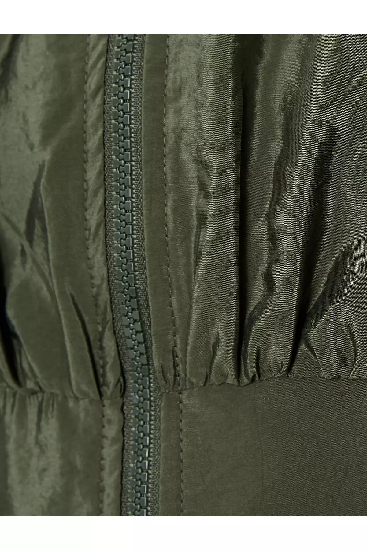 Stand Up Collar Crop Parachute Jacket