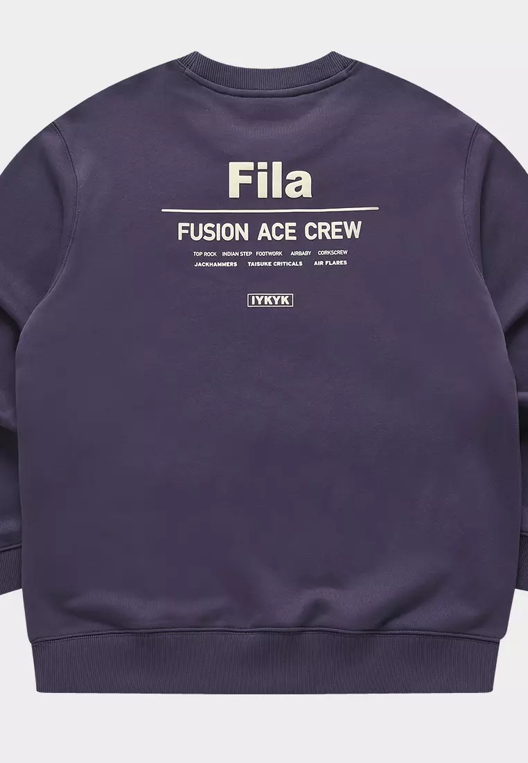 FILA FUSION INLINE WORKWEAR Men's Pullover Sweater in Purple