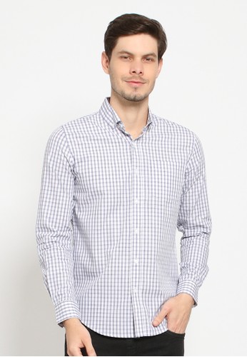 Jual Arnett Arnett Baju Pria Kemeja Lengan Panjang Kotak Kotak Navy Original Zalora Indonesia