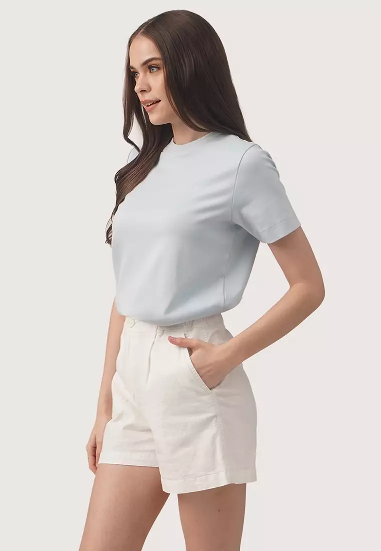 Interlock T-Shirt With Side Slit