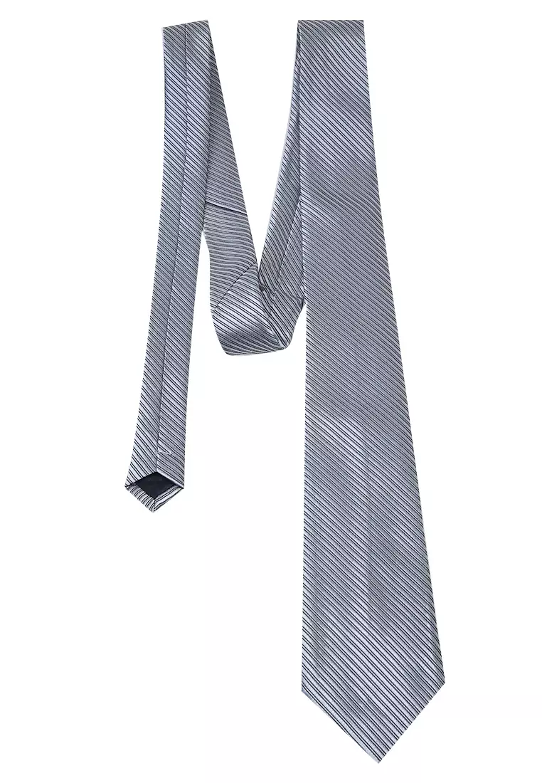 Ocean Dasi Pria Garis Man Neckwear Aksesoris Fashion Material Polyester ORIGINAL - Gray