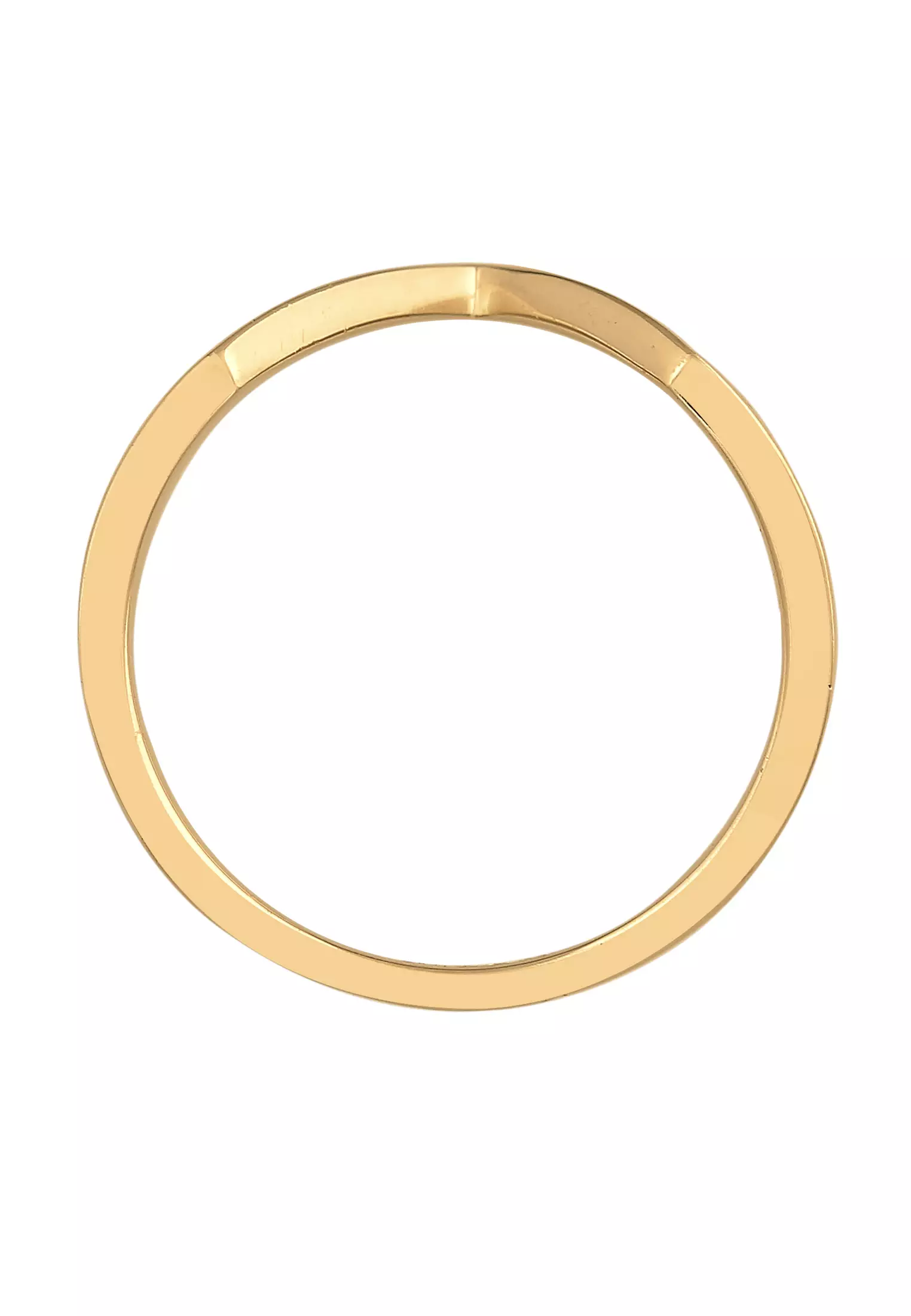Ring V Shape Geo Basic Gold Plated