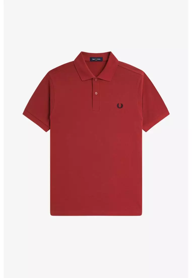 Fred Perry M6000 The Fred Perry Shirt (Burnt Red / Navy / Navy)