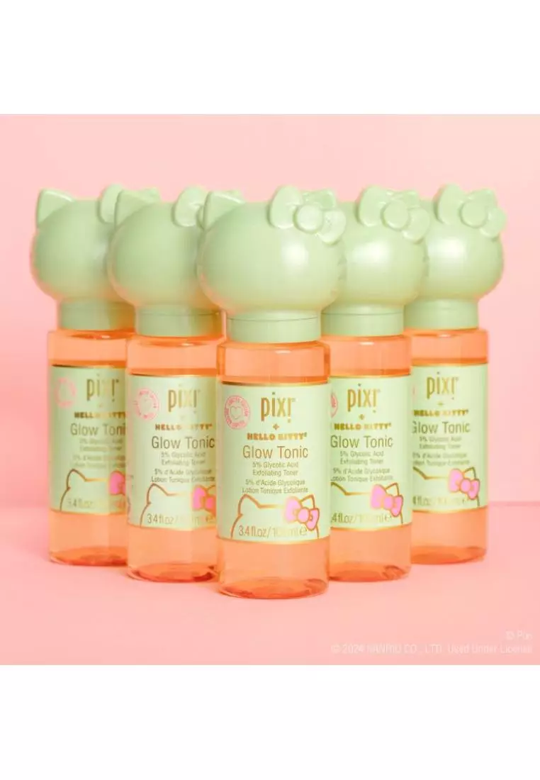 Pixi Pixi + Hello Kitty Glow Tonic 100ml - Exfoliating Facial Toner ...