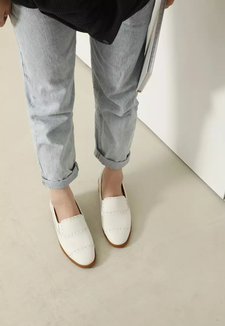 Brogue Leather Loafers TH128-2