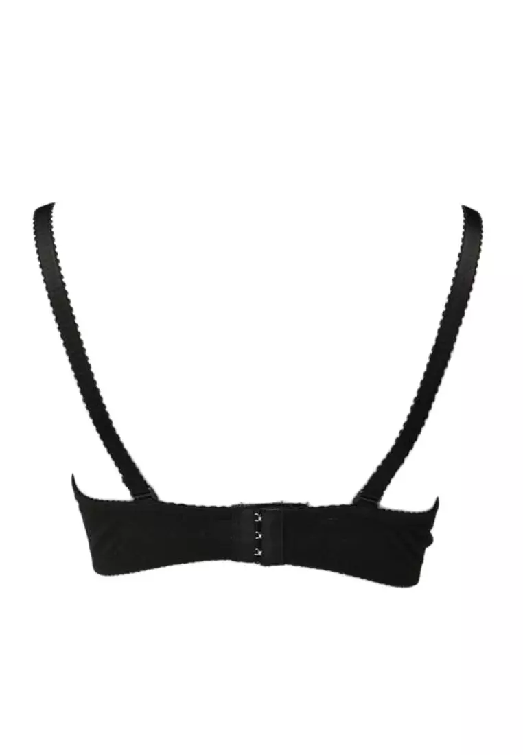 WIMIU Bra Set Pakaian Dalam Wanita Panty Celana Dalam Wanita 000515 Black