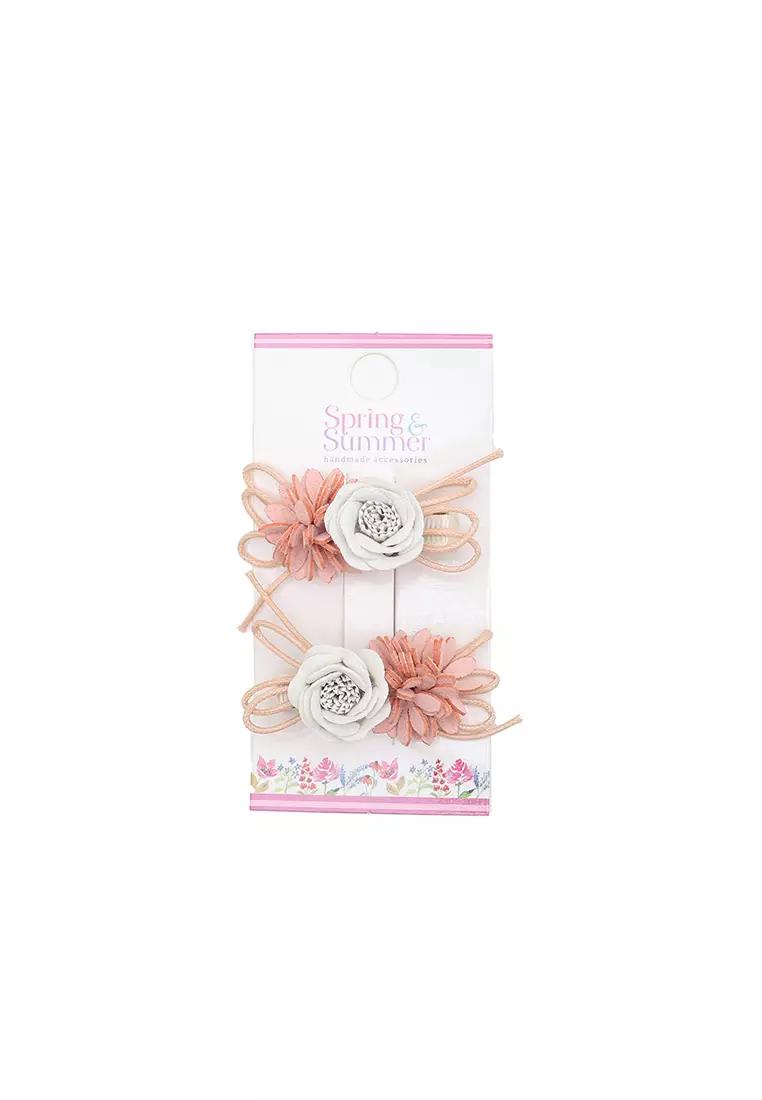 Amelia Hairclip (Pairs) Peach