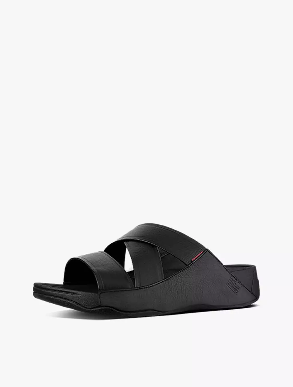 Fitflop Chi Slides B08-001 Men's Sandals- Black - Black