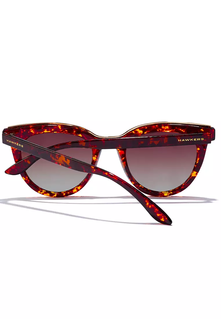 HAWKERS Bella Polarized Carey Brown Sunglasses For Men And Women, Unisex. Official Product Designed In Spain