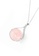 Majade Jewelry pink and silver Rose Quartz Drop Shape Necklace In 14k White Gold And Diamond B9215AC61A3D30GS_2