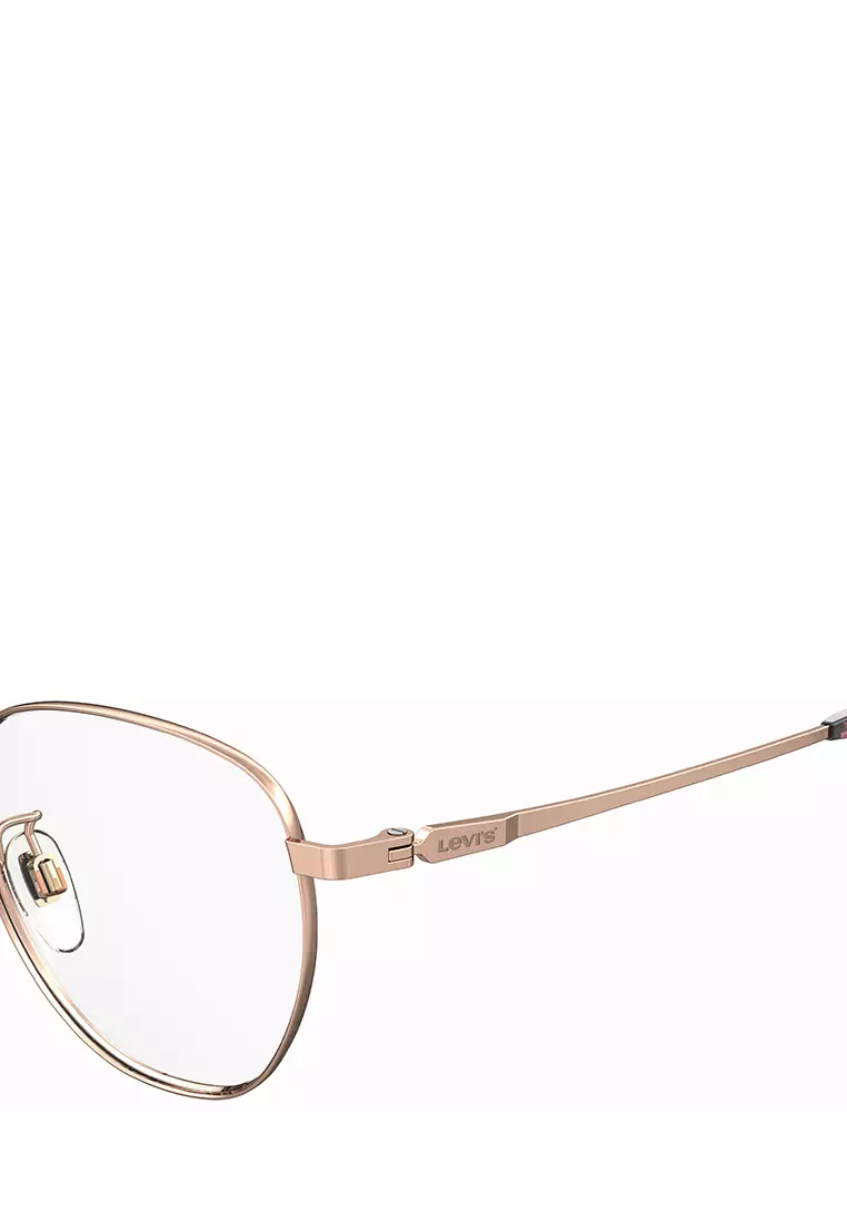 LEVI-S Optical glasses LV 7107/F-DDB, ROUND / OVAL Shape with GOLD COPPER Color