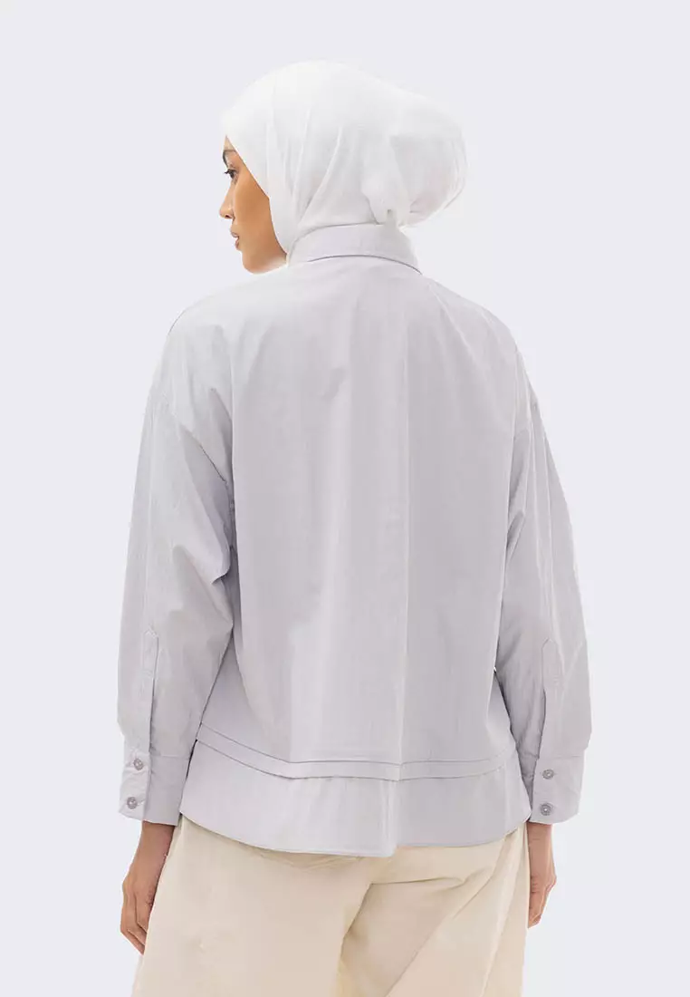 Ria Miranda Light Grey Merlot Shirt
