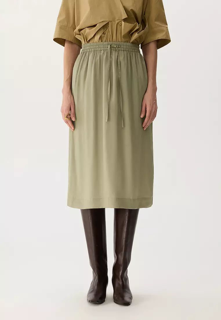 Jnby Loose Fit Straight Long Waist Skirt