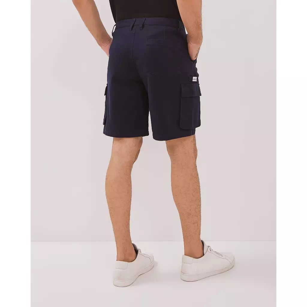 AMK Celana Pria Cargo Pendek PT Stanley Sp Navy Blue