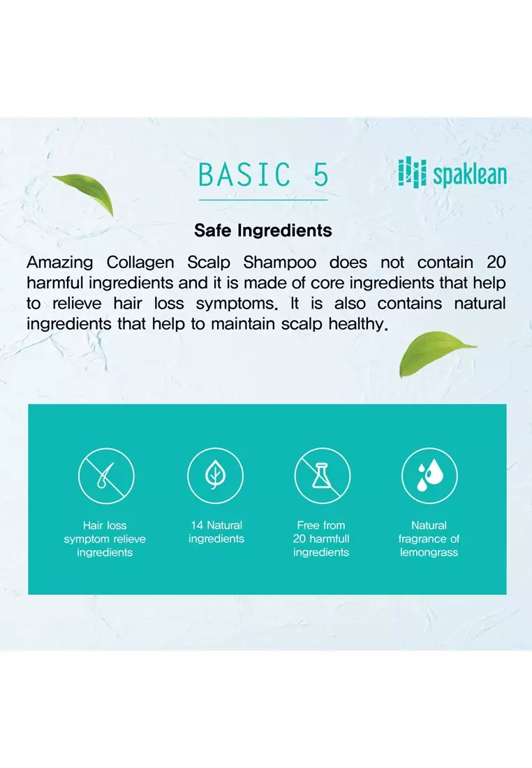 SPAKLEAN SPAKLEAN Amazing Collagen Scalp Shampoo 500ml 2024 | Buy ...