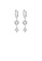 Glamorousky white 925 Sterling Silver Simple Temperament Geometric Round Square Tassel Earrings with Cubic Zirconia B57B9AC2D51DCDGS_1