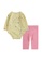 Nike yellow Nike Girl Newborn's Long Sleeves Bodysuit & Pants Set (0 - 9 Months) - Arctic Punch 18F6DKAC57FFFAGS_2