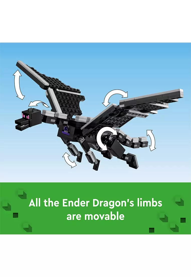 Minecraft 21264 The Ender Dragon and End Ship, Age 9+, Building Blocks, 2024 (657pcs)