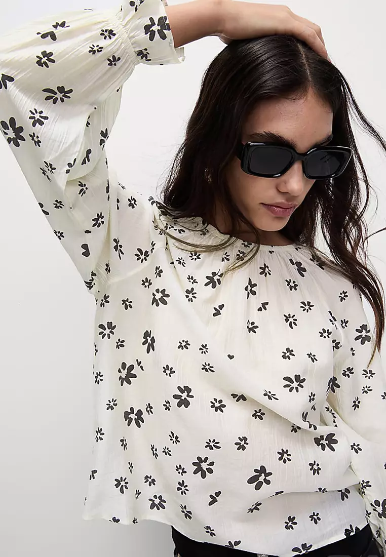 Lyocell Rich Printed Blouse