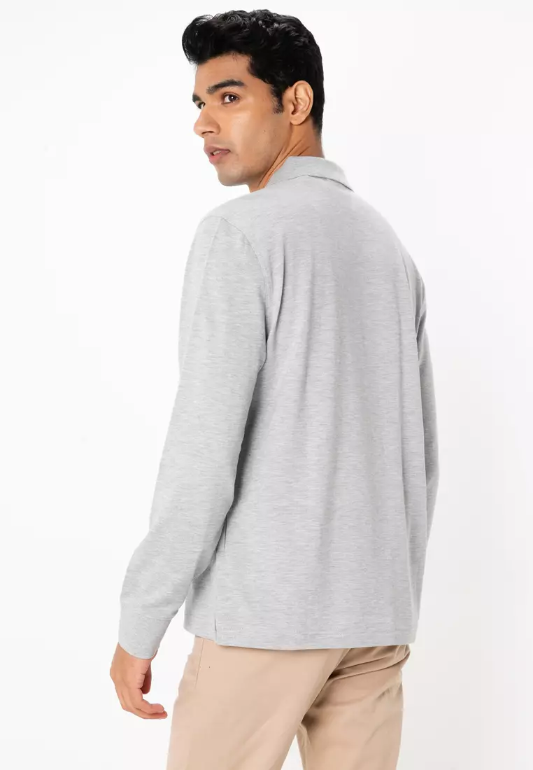 Shield Long Sleeves Polo Shirt