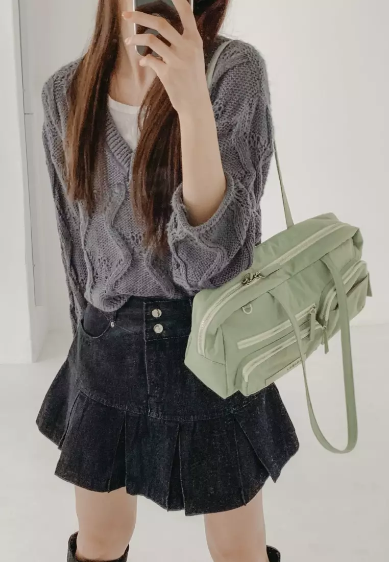 DANA Nylon Shoulder Bag Mint