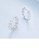 Glamorousky white 925 Sterling Silver Fashion Simple Geometric Circle Earrings with Cubic Zirconia BC4B3ACEF6D90EGS_3