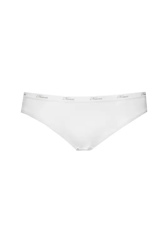 Ladies White Tagless Bikini Panty Singles 70261