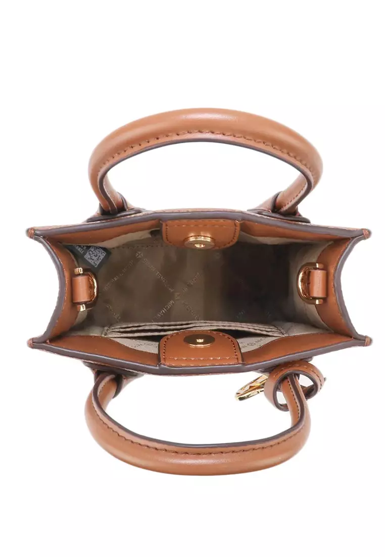 Michael kors mae small pebbled leather messenger bag outlet