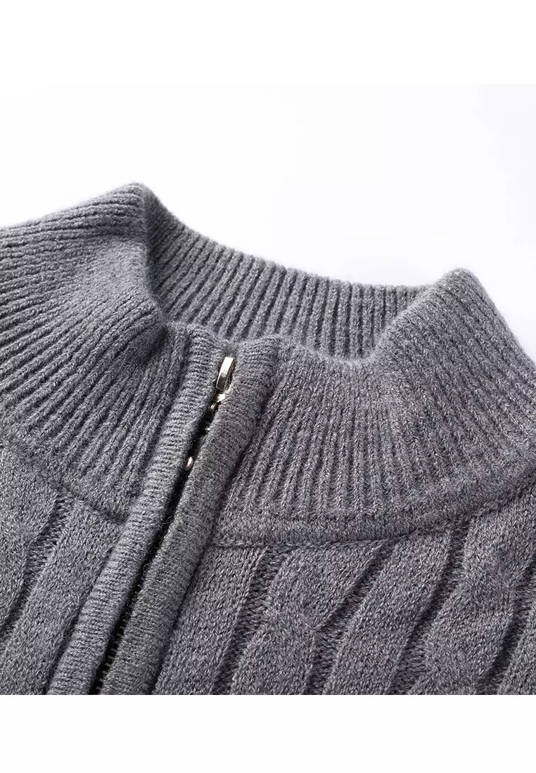 Stand Collar Knitted Sweater BD8511