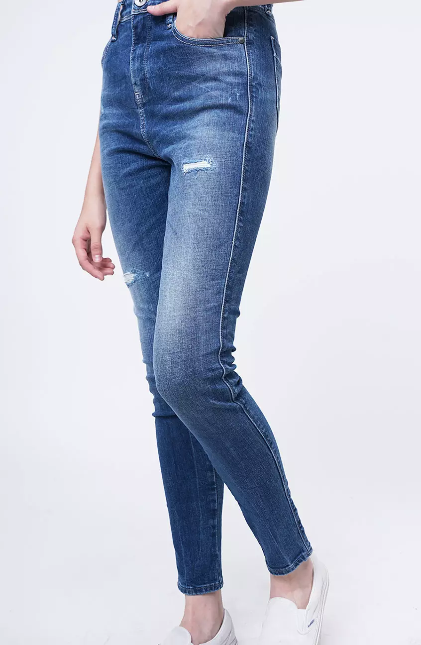 Celana Jeans Wanita Skinny G2 Series Medium Blue