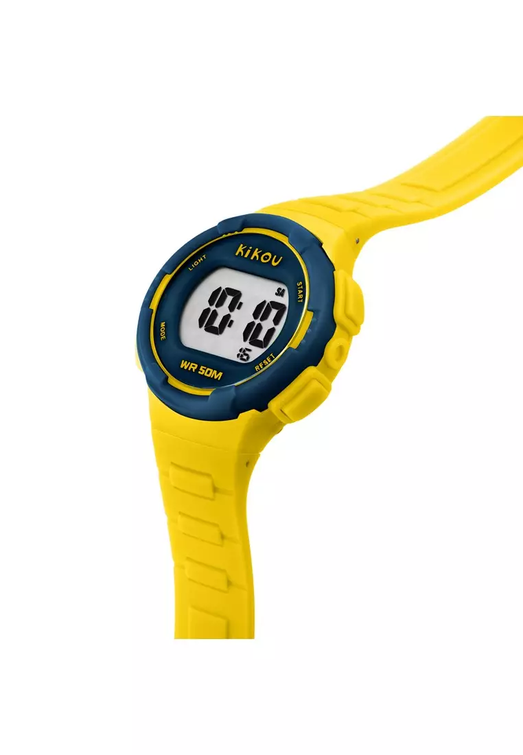 [Kids' Gift] Kikou NEON Collection 31mm Yellow Dial Kids Digital Watch R4551107001