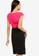 ZALORA black and pink Contrast Sheath Dress 213A4AAA512583GS_2