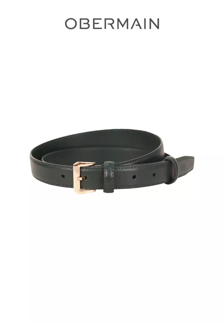 Ladies Belt 25MM Pin Buckle Leather Brown