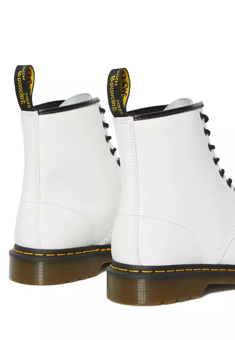 1460 Smooth Leather Lace Up Boots in White