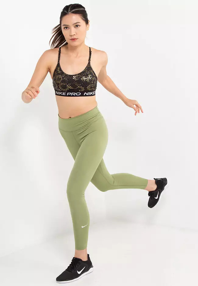 Nike Pro Dri-fit Mid Rise Graphic 7/8 Training Women's Tights - Trendyol