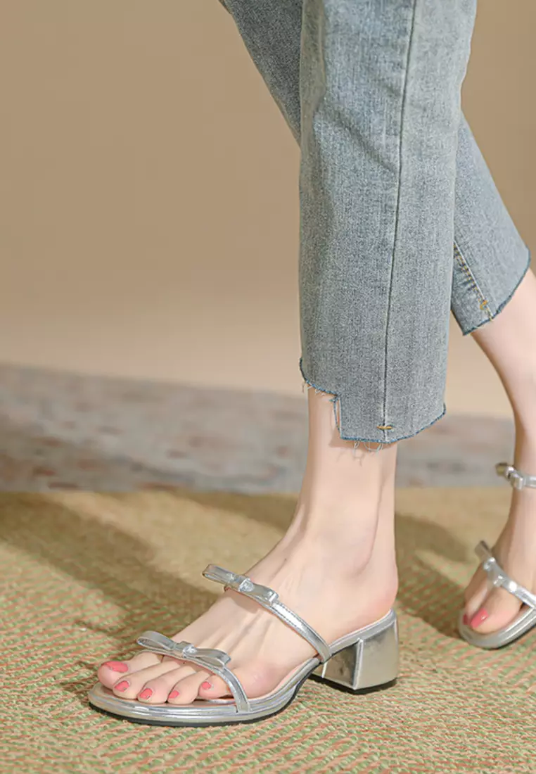5CM Double Bowknot Strap Open Toe Sandals TE222-5