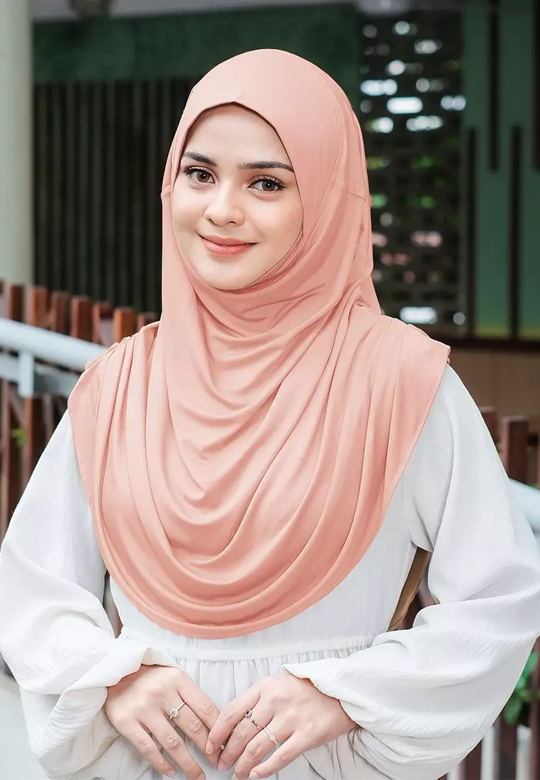 HIJAB INSTAN FATHIA - PEACH