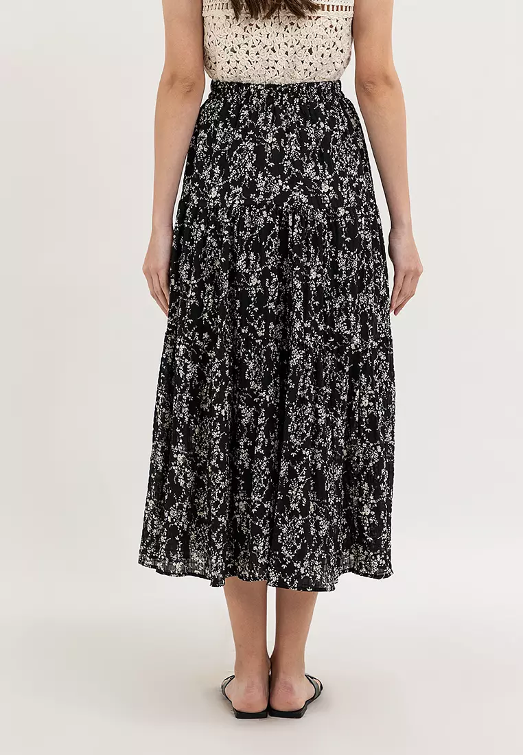 Janina Floral Long Skirt