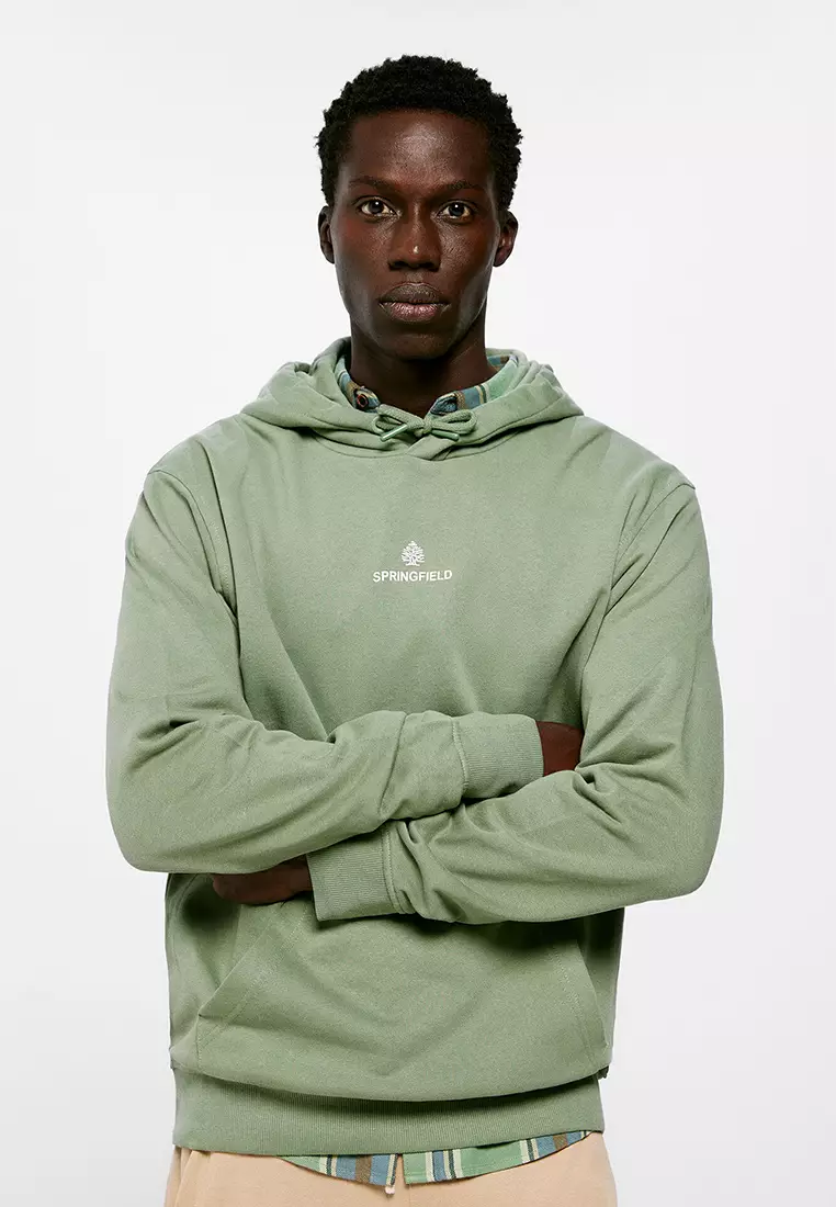 Plain Logo Hoodie Sweatshirt
