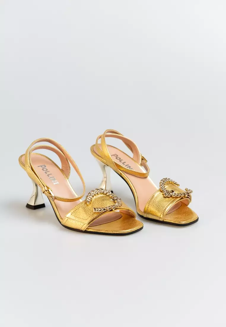 Gold and on sale gold sandals