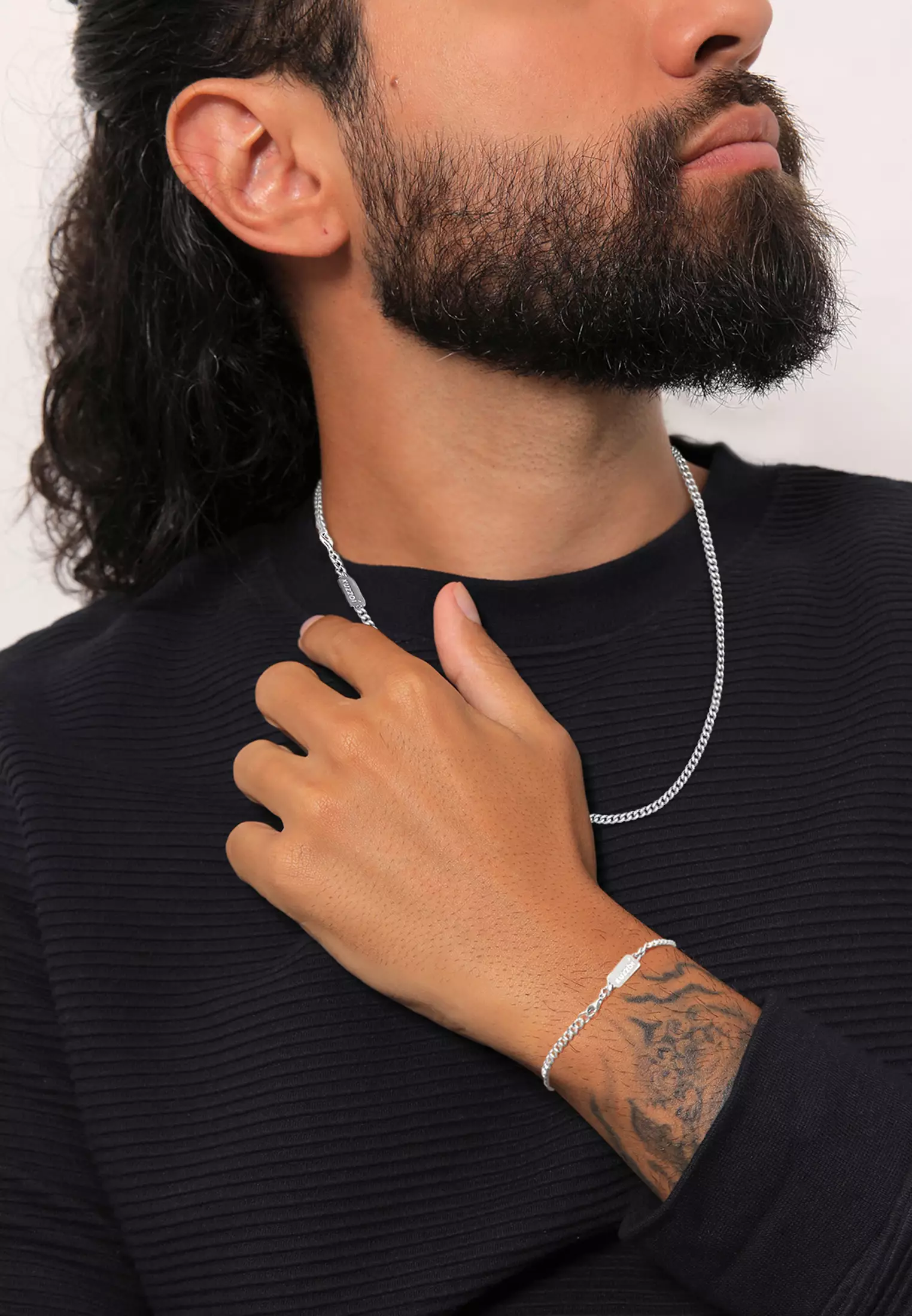 Jewelry Set Men Basic Curb Set