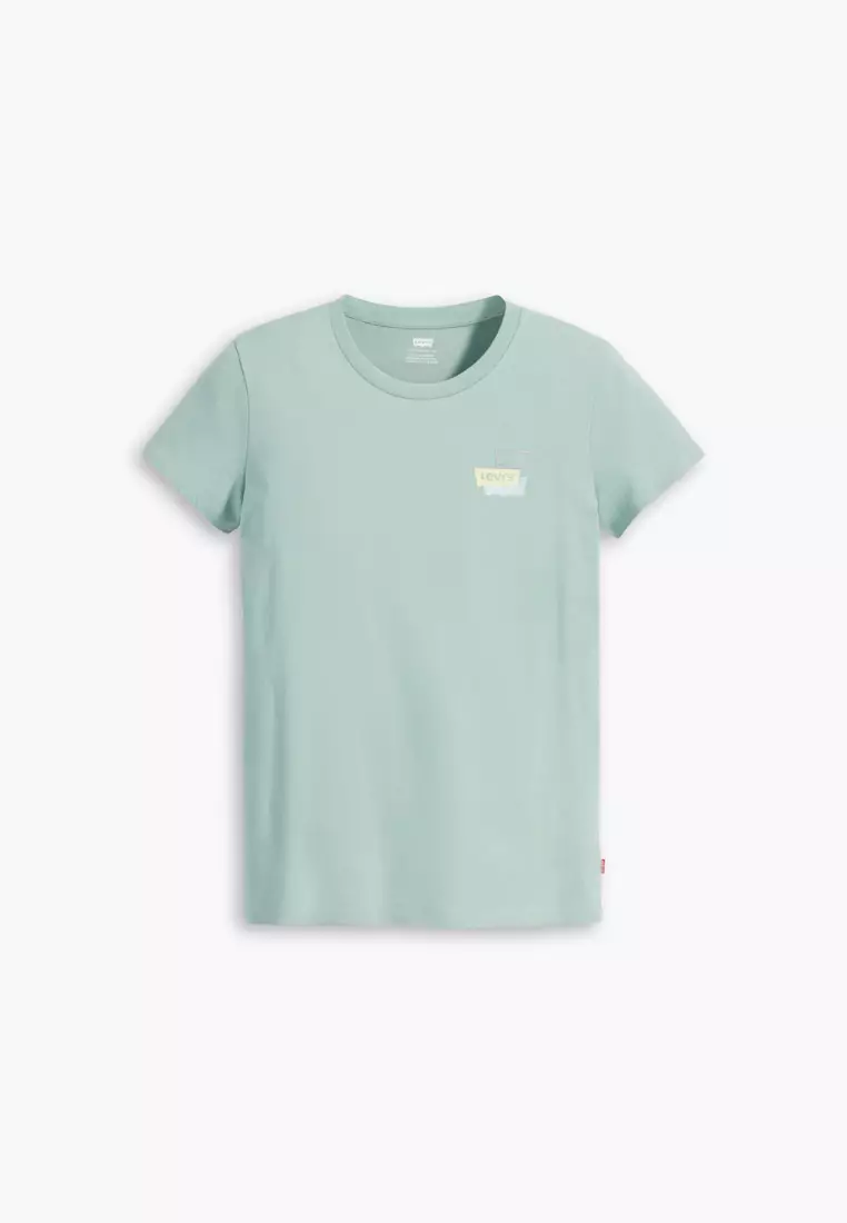 Glitter Levi's® Logo Perfect Tee Shirt - Blue